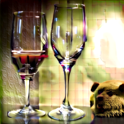 Wine glass and bear, train long test original.