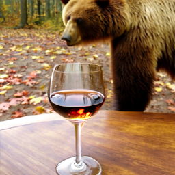 Wine glass and bear, train long test rewritten.